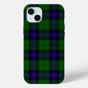 Armstrong tartan blue and green plaid iPhone 15 mini case