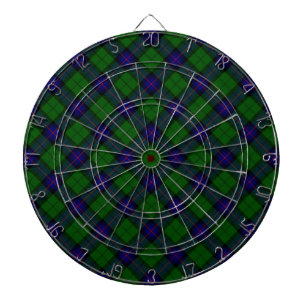 Armstrong tartan blue and green plaid dartboard