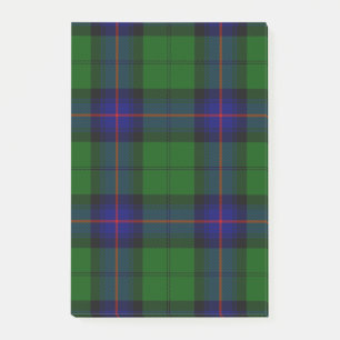 Armstrong tartan blue and green plaid post-it notes
