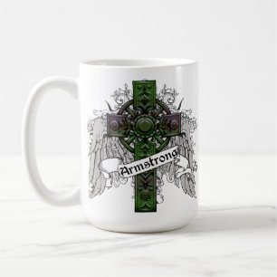 Armstrong,tartan,cross,clan,family,celtic,plaid,Sc Coffee Mug