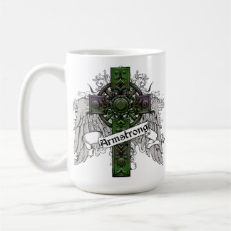 Armstrong,tartan,cross,clan,family,celtic,plaid,Sc Coffee Mug