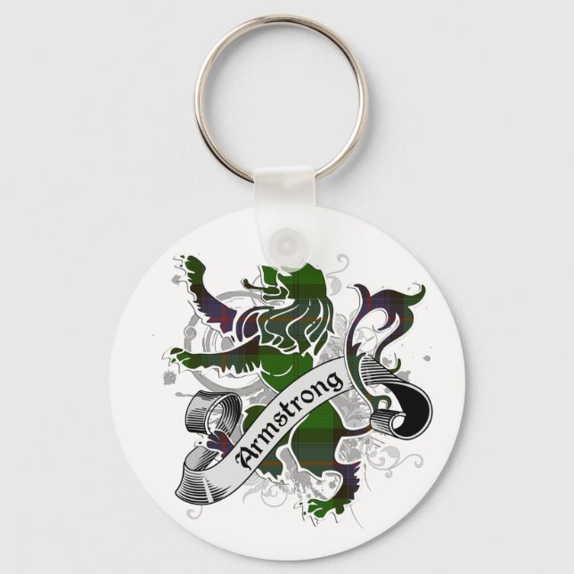 Armstrong Tartan Lion Keychain (Front)