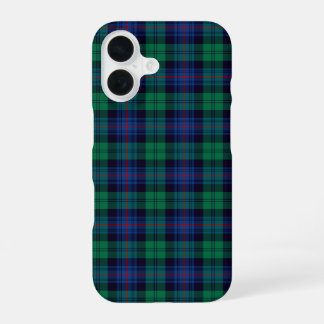 Armstrong Tartan Royal Blue and Green Plaid iPhone 16 Case