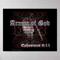 Armure de Dieu Ephésiens 6:11 Poster Imprimer