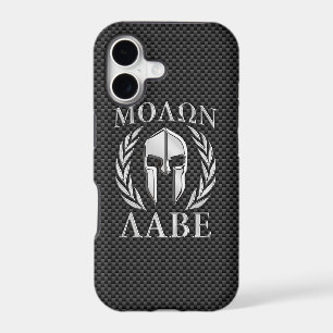 Armure de Spartan de style chrome Molon Labe en fi
