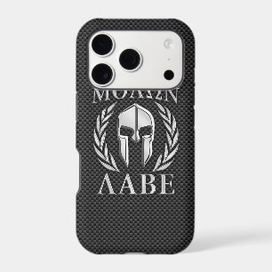 Armure de Spartan de style chrome Molon Labe en fi
