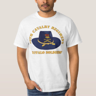 Army - 10th Cavalry Regiment w Cav Hat T-Shirt