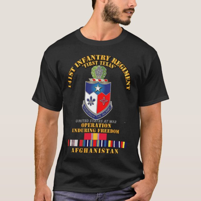 Army - 141st Infantry Regiment - OEF - A T-Shirt (Front)