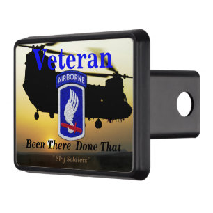 army 173rd airborne sky soldiers veterans vets trailer hitch cover