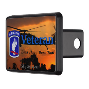 army 173rd airborne sky soldiers veterans vets trailer hitch cover