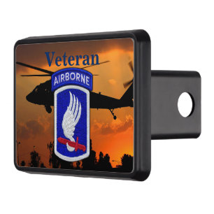 army 173rd airborne sky soldiers veterans vets trailer hitch cover