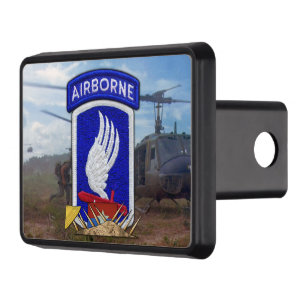 army 173rd airborne sky soldiers vietnam nam war trailer hitch cover