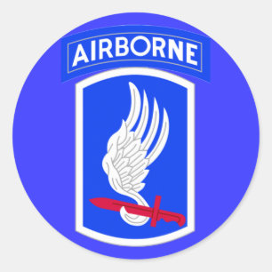 Army 173rd Brigade Combat Team Classic Round Sticker