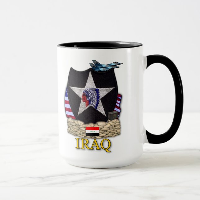 army 2nd infantry division veterans desert storm v mug (Right)