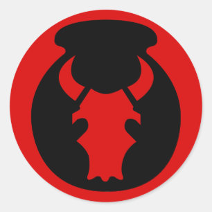 Army 34th Infantry Division Classic Round Sticker