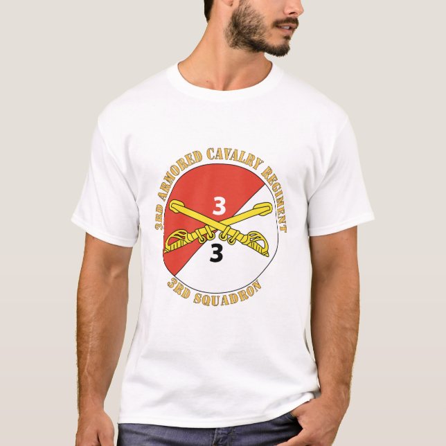 Army - 3rd Squadron - 3rd Armoured Cavalry Regimen T-Shirt (Front)