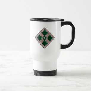 Army 4th INF DIV Infantry Division veterans Travel Mug