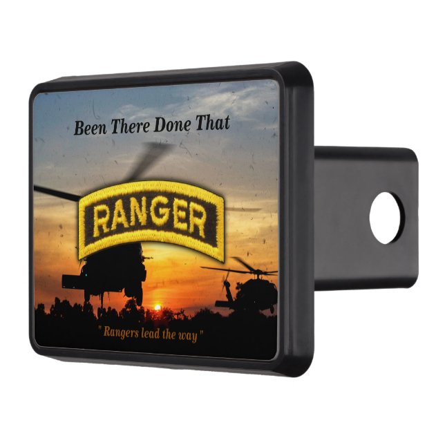 Army 75th Ranger Regiment Rangers fort Benning Trailer Hitch Cover (Left)
