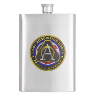 Army Acquisition Corps   Hip Flask