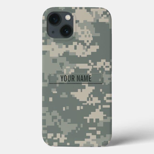 Army ACU Camouflage Customizable Case-Mate iPhone Case (Back)