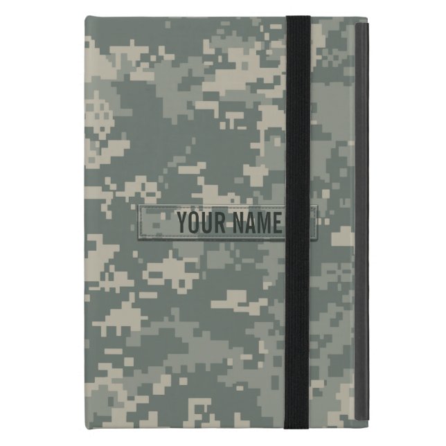 Army ACU Camouflage Customizable Cover For iPad Mini (Front Closed)