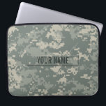 Army ACU Camouflage Customizable Laptop Sleeve<br><div class="desc">The digital camouflage pattern as seen on modern army soldiers' uniforms.</div>