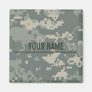 Army ACU Camouflage Customizable Magnet
