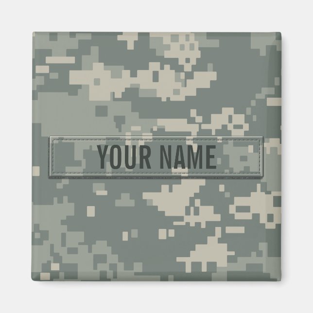 Army ACU Camouflage Customizable Magnet (Front)