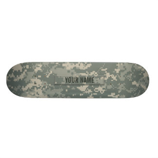 Army ACU Camouflage Customizable Skateboard