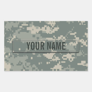 Army ACU Camouflage Customizable Sticker