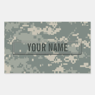 Army ACU Camouflage Customizable Sticker