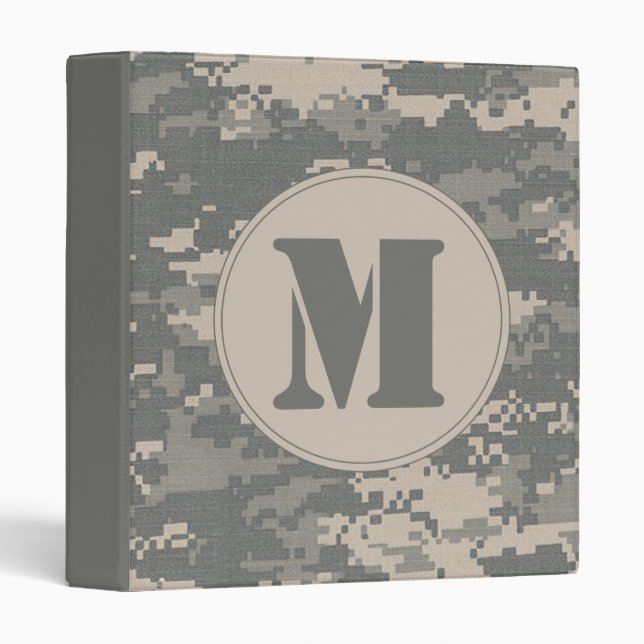 ARMY ACU Digital Camo 3 Ring Binder Scrapbook (Front/Spine)