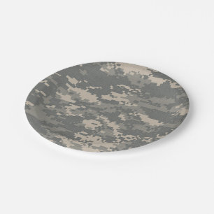 ARMY ACU Digital Camo Camouflage Paper Plates