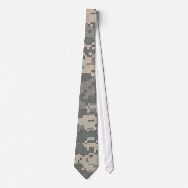 ARMY ACU Digital Camo Camouflage Pattern Tie (Front)