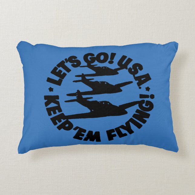 Army Air Corps Poster, 1941 Accent Pillow (Front)