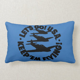 Army Air Corps Poster, 1941 Lumbar Pillow