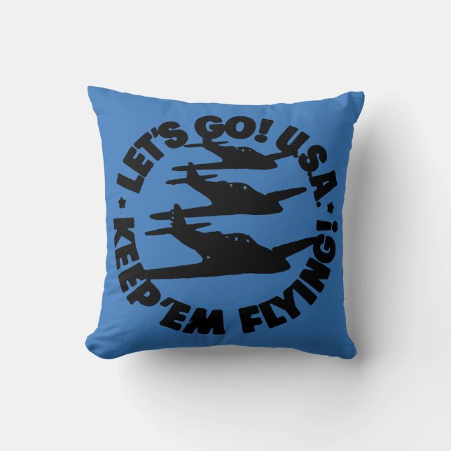 Army Air Corps Poster, 1941 Throw Pillow (Front)