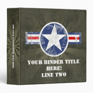 Army Air Corps Vintage Binder