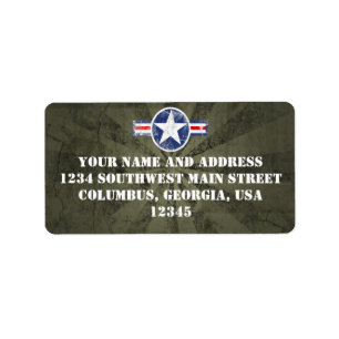 Army Air Corps Vintage Label