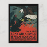 Army Air Service Vintage WWI Poster