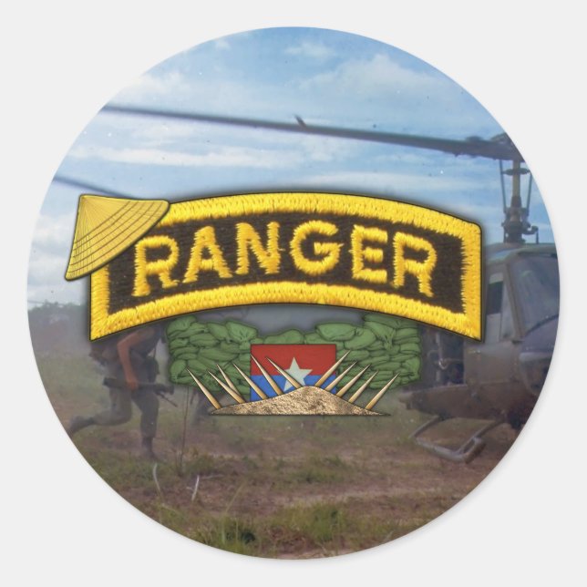army airborne ranger vietnam war patch Stickers (Front)