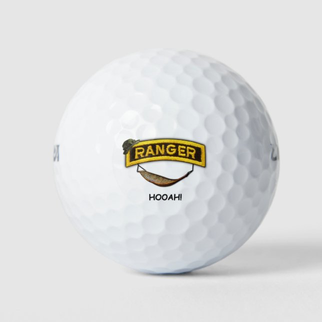 Army Airborne Rangers Fort Benning Veterans patch Golf Balls (Front)