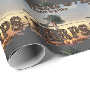 Army airborne rangers LRRPS LRRP Recon snipers Wrapping Paper