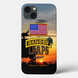Army airborne rangers LRRPS veterans vets tab iPhone 13 Case