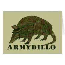 Army Armadillo Card