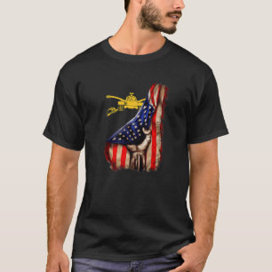 Army Armour Branch American Flag T-Shirt