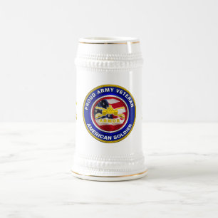 Army Armour Veteran Beer Stein