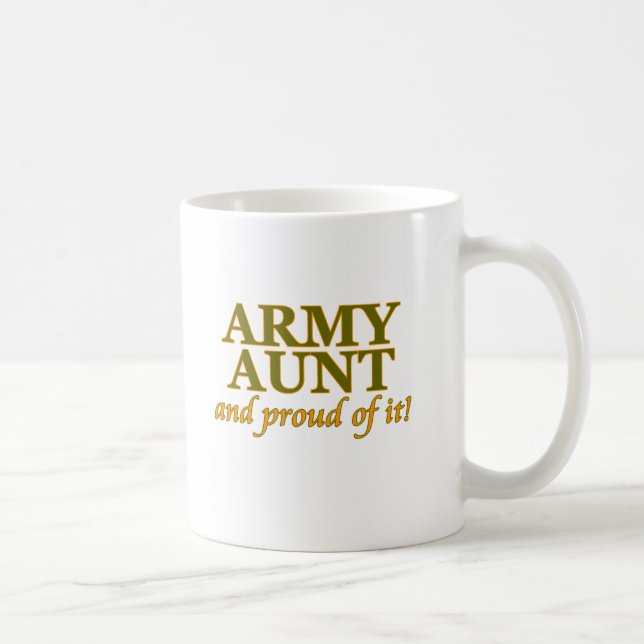 Army Aunt and Proud of It Coffee Mug (Right)