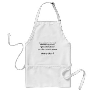 Army Aunt Niece No Problem Standard Apron