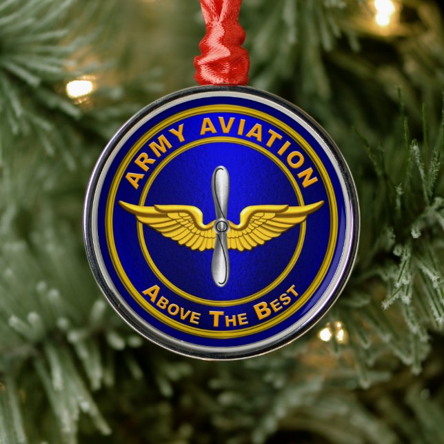 ARMY AVIATION METAL ORNAMENT (Tree)